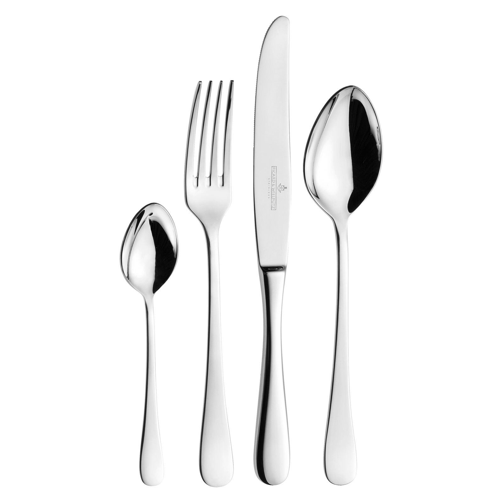 Picard & Wielpütz Solingen Besteck-Set Charisma Tafelbesteck 24-tlg. (24-tlg), Metall, Spülmaschinengeeignet