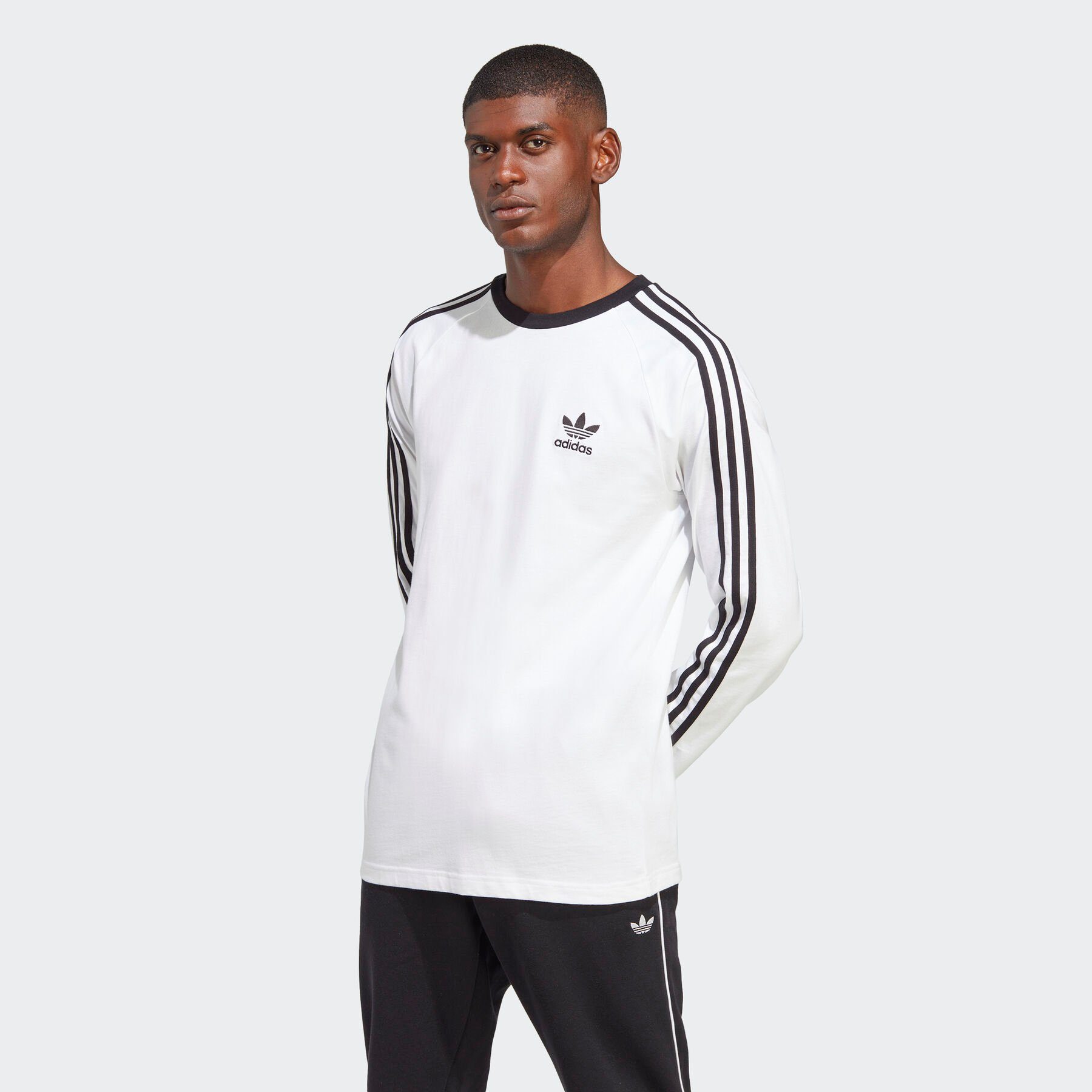 adidas Originals Langarmshirt ADICOLOR CLASSICS 3STREIFEN LONGSLEEVE White