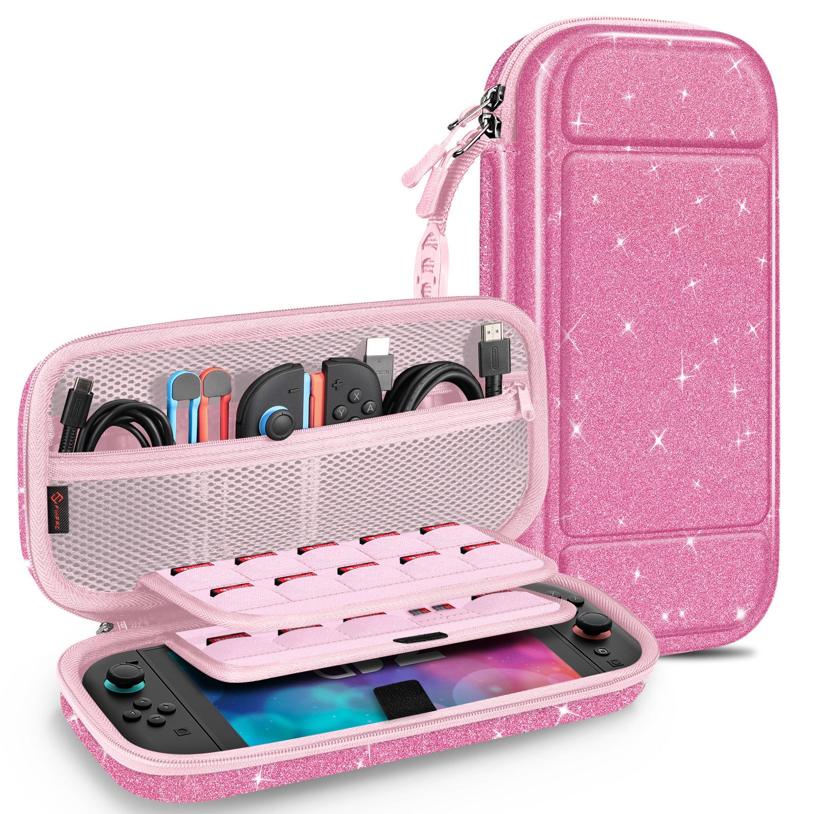 Fintie Nintendo-Schutzhülle Tasche für Nintendo Switch 2(2025 Modell) - Tragetasche, mit 20 Spielkartenhaltern und Haltegurt für Switch Konsole und Zubehör