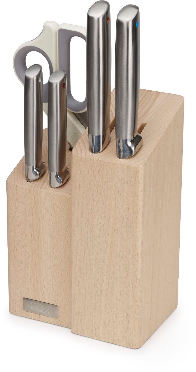 Joseph Joseph Ножи-Set Elevate Fusion 5pc Knife & Scissor Block (5-tlg), rutschfest, japanischer Edelstahl