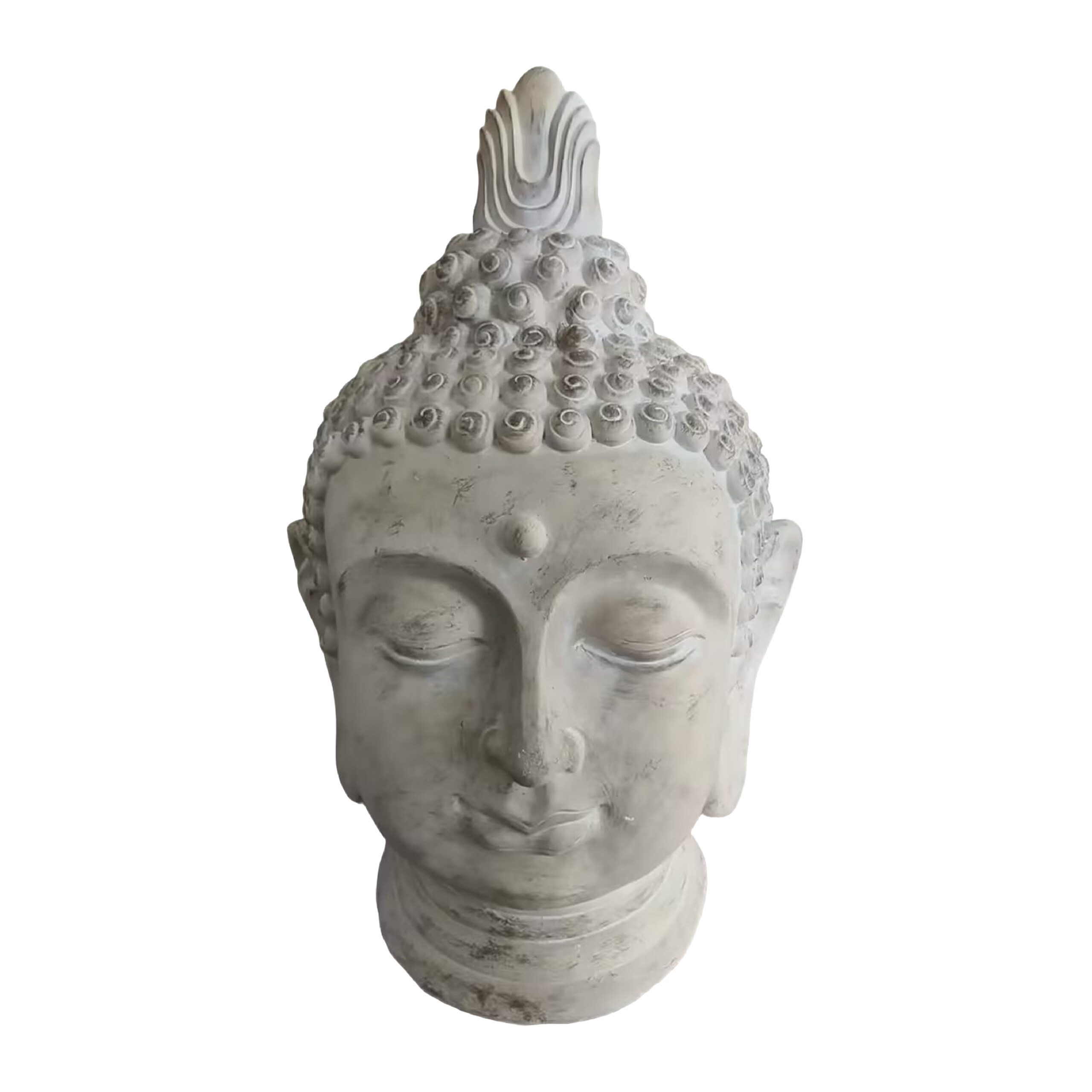relaxdays Buddhafigur Buddha Kopf 78 cm, XXL