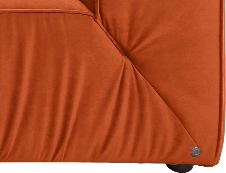 Big-Sofa CUBE, TOM Breiten, 2 TAILOR Tiefe in wahlweise BIG Sitztiefenverstellung, HOME 129 cm mit