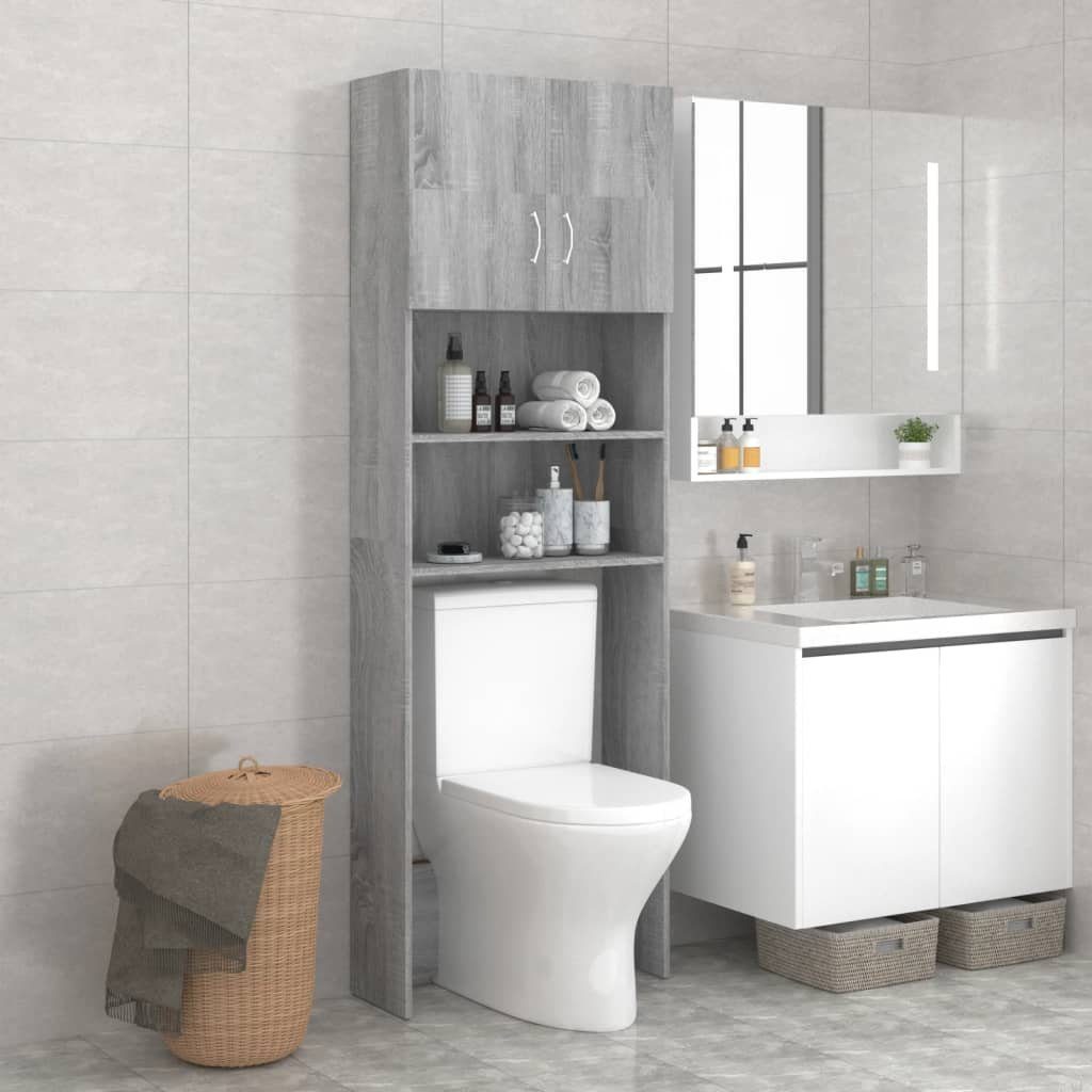 vidaXL Mobile per Lavatrice Bianco 64x25,5x190 cm