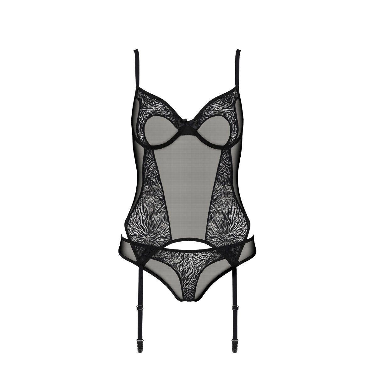 Selaginella Collection Eco & black Passion (L/XL,S/M,XXL) ECO Corsage - corset thong PE