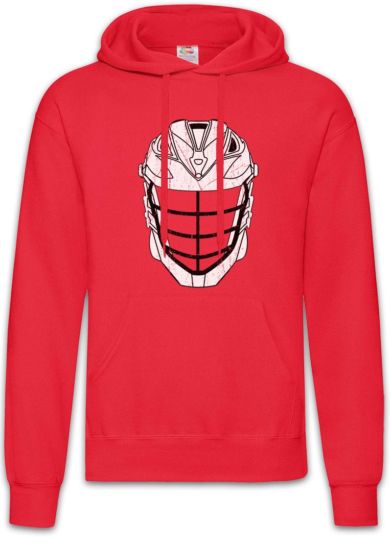 Hoodie Lacrosse Helmet Herren Hoodie La Crosse Fußball Ball Soccer Player