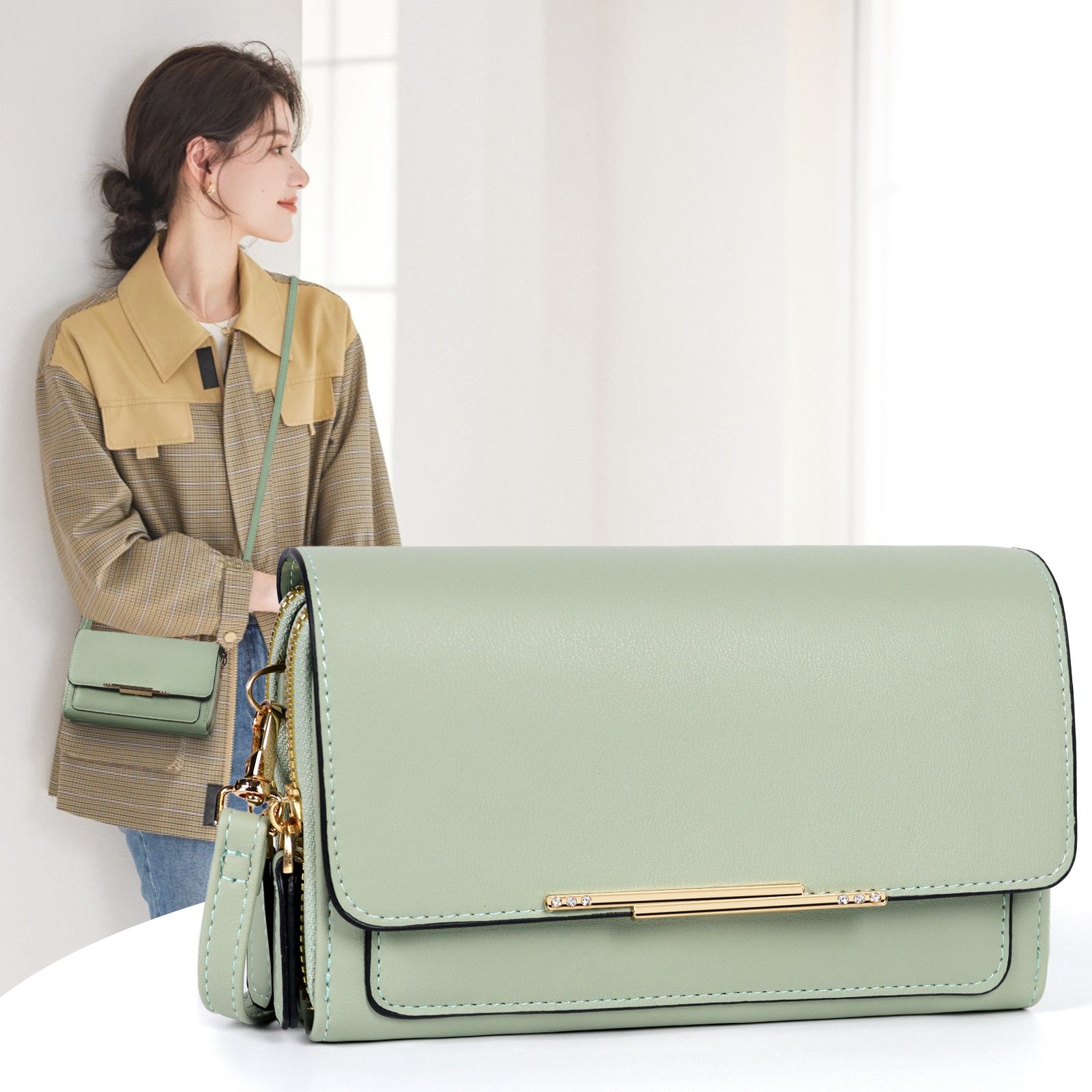 Umhängetasche Klein Damen Handy Umhängetasche, Handytasche zum Umhängen