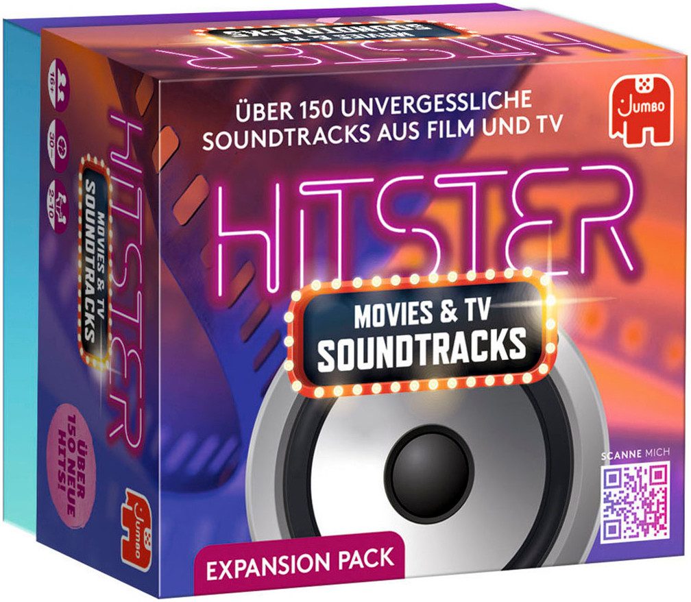 Jumbo Spiele Spiel Hitster Movies&TV Soundtracks, Familienspiel