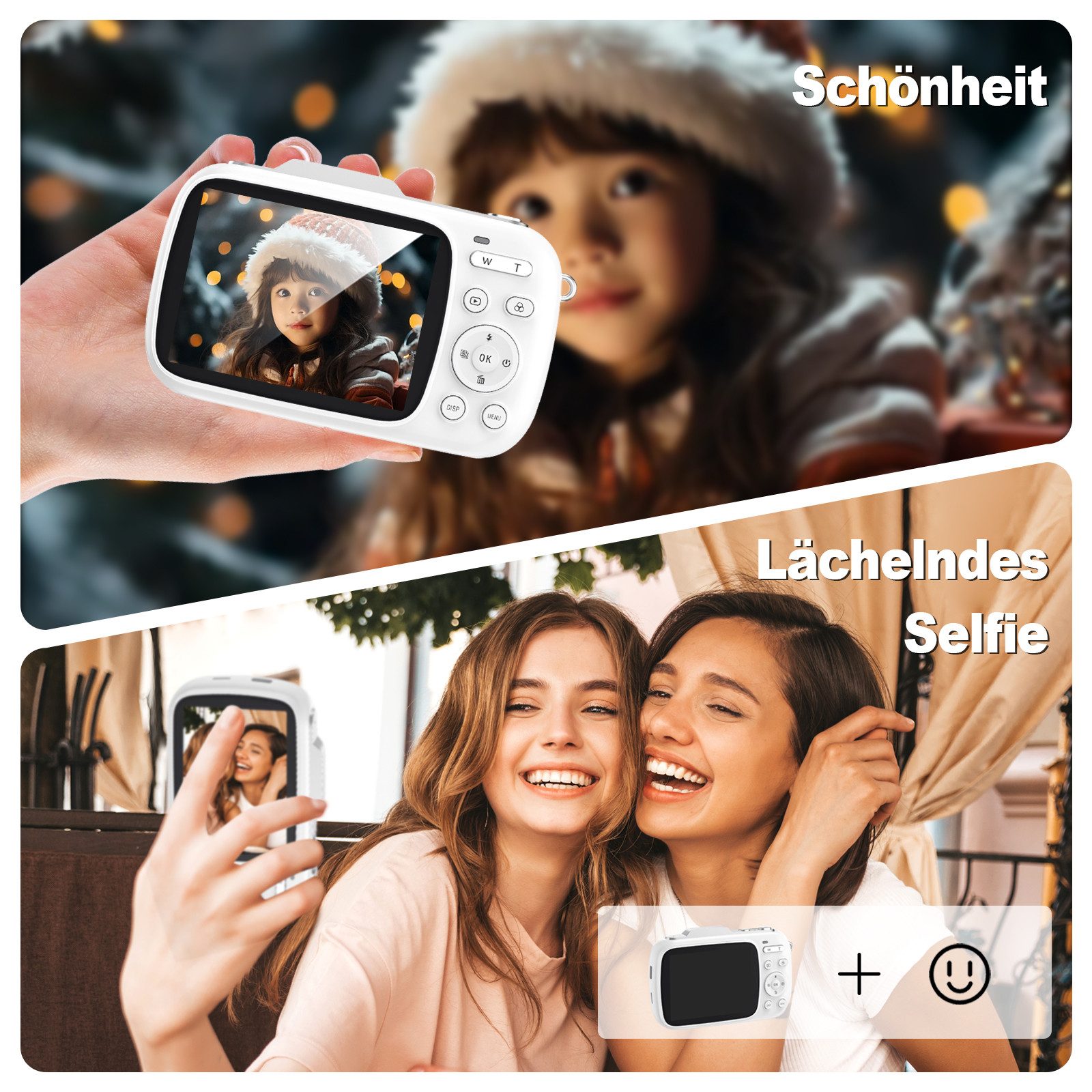 Fine Life Pro Digitalkamera G7 - A - Hochwertige Kamera mit 64MP Kompaktkamera (und 4K-Ultra-HD-Aufzeichnung für atemberaubende Fotos und Videos) – Bild 5 von 5
