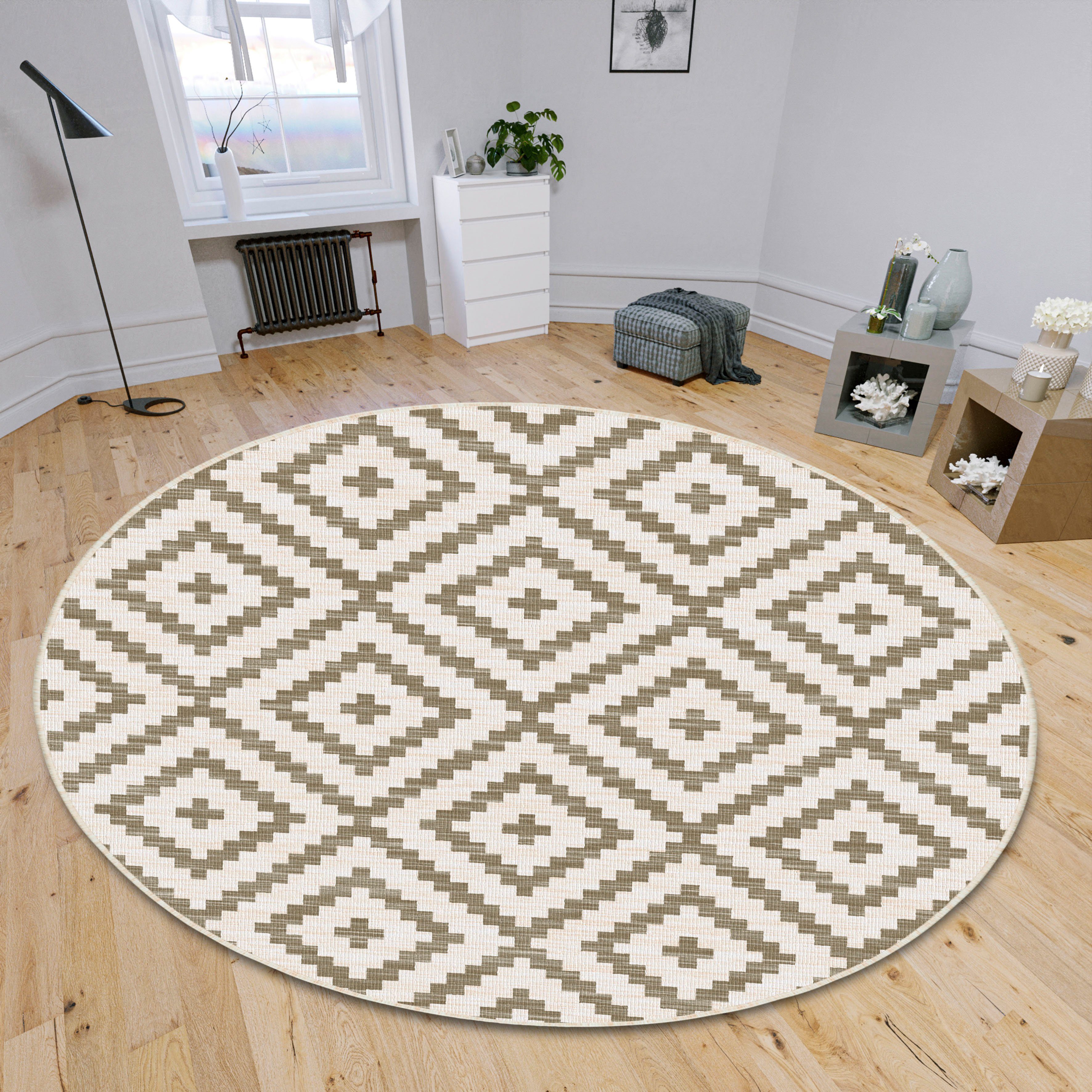 my home Teppich Ronda Wendeteppich, rund, günstig online kaufen