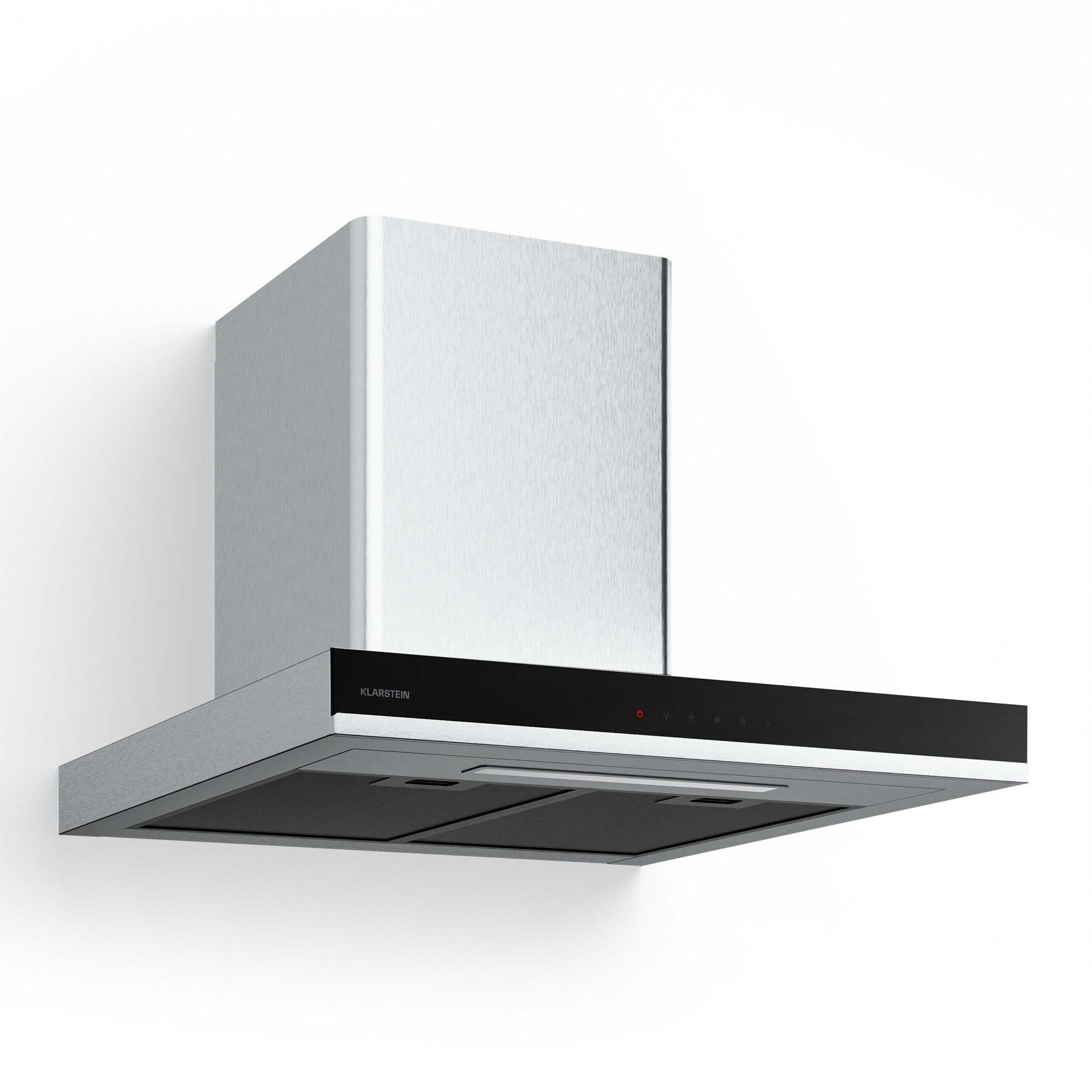 Klarstein Deckenhaube VeroSteel VeroSteel, Dunstabzugshaube Wandhaube Umluft Abluft Touch LED Edelstahl