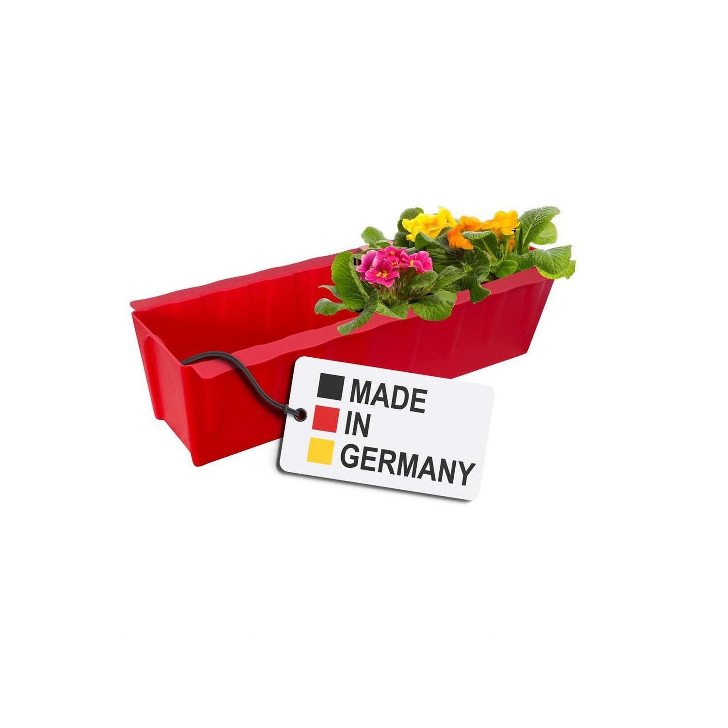 BURI Blumenkasten Paletten Blumenkasten Rot Pflanzkasten Europaletten Blumentopf