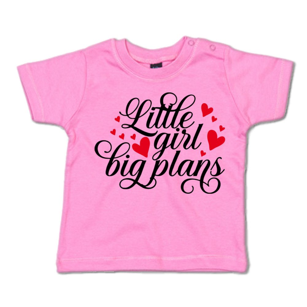 G-graphics T-Shirt Little Girl – big plans Baby T-Shirt, mit Spruch / Sprüche / Print / Aufdruck