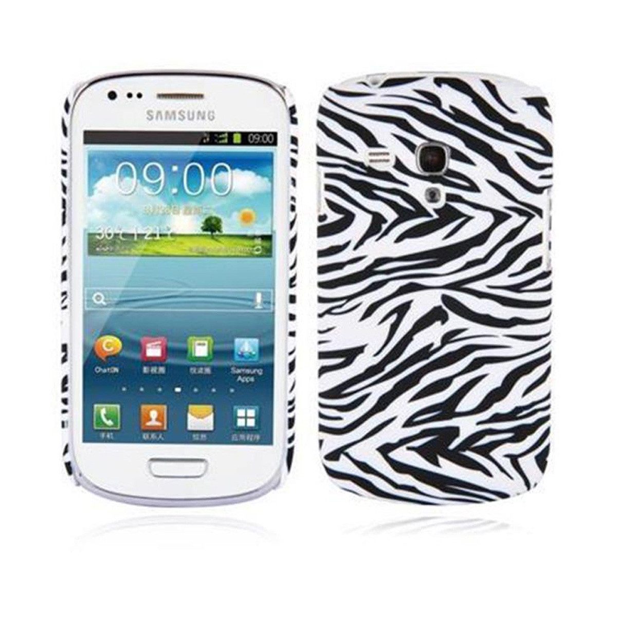 Cadorabo Handyhülle für Samsung Galaxy S3 MINI Hülle Samsung Galaxy S3 MINI, Handy Schutzhülle - Hülle - Robustes Hard Cover Back Case - Aufdruck