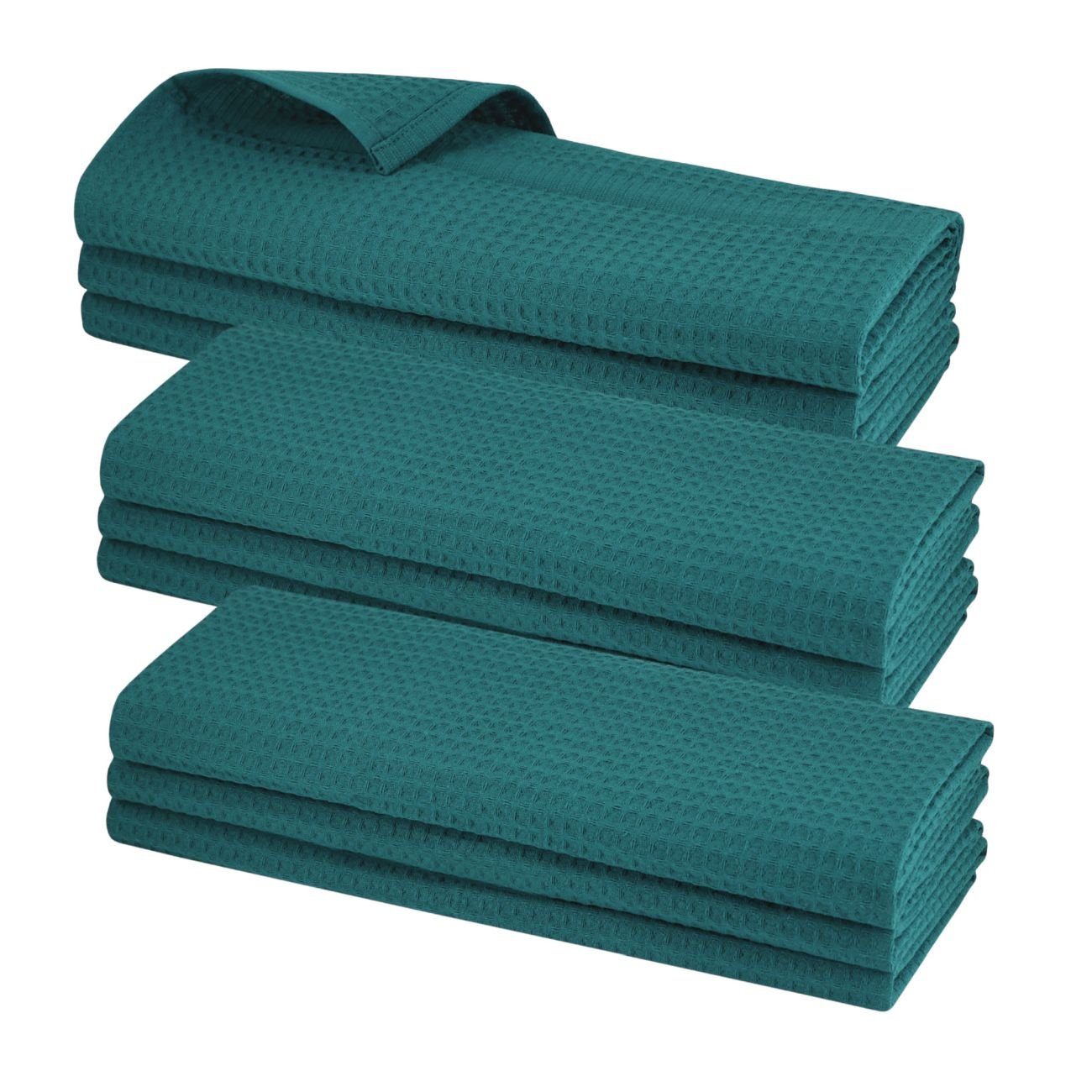 Engelland Geschirrtuch Poliertuch, (Vorteils-Set, 9-tlg., Waffel-Pique), 10 günstig online kaufen