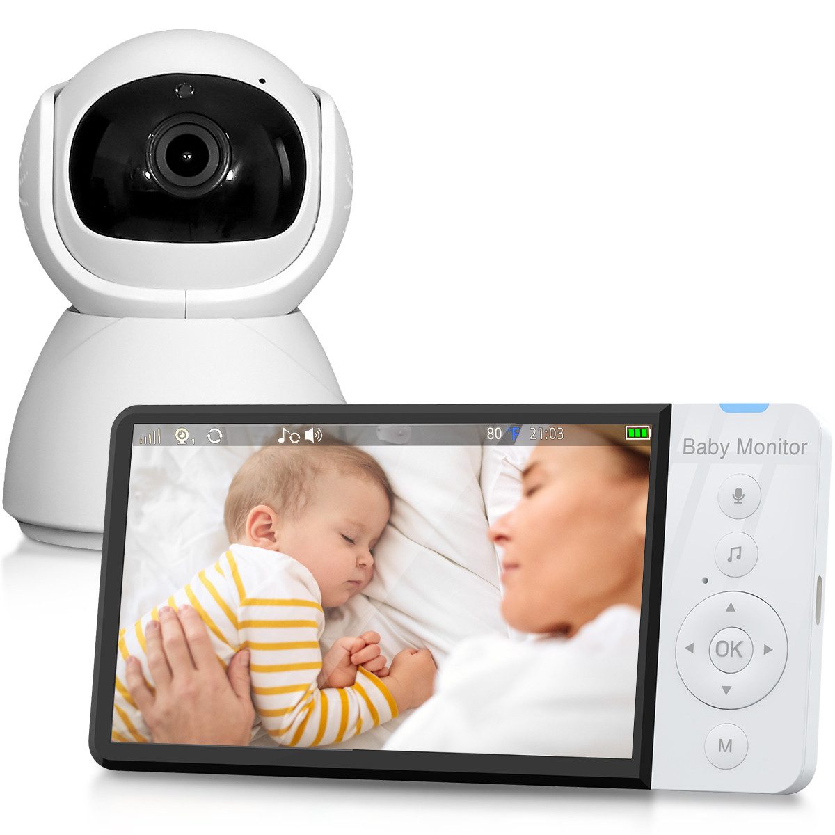 Video-Babyphone Babyphone mit Kamera, Video Baby Monitor, Video-Babyphone