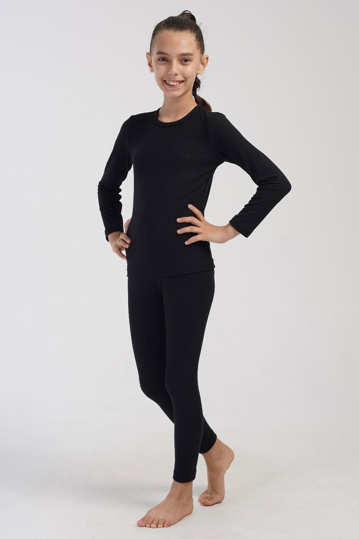 C&CITY Hosenanzug Mädchen Langarm-Thermal-Set