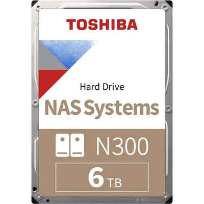 Toshiba »N300 HDWG460UZSVA 6 TB Gold - Externe Festplatte -7200 RPM-256 MB-silber« interne SSD 3,5 Zoll"