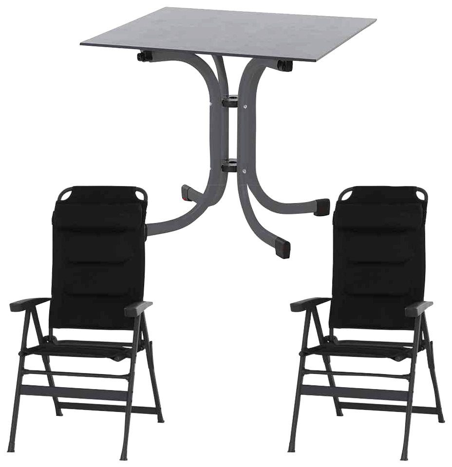Siena Garden Garten-Essgruppe Premium, (3-tlg)