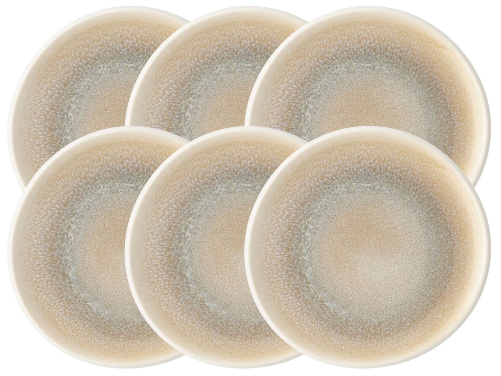 Rosenthal Teller-Set Junto Dune Teller flach 16 cm Set6, Steinzeug