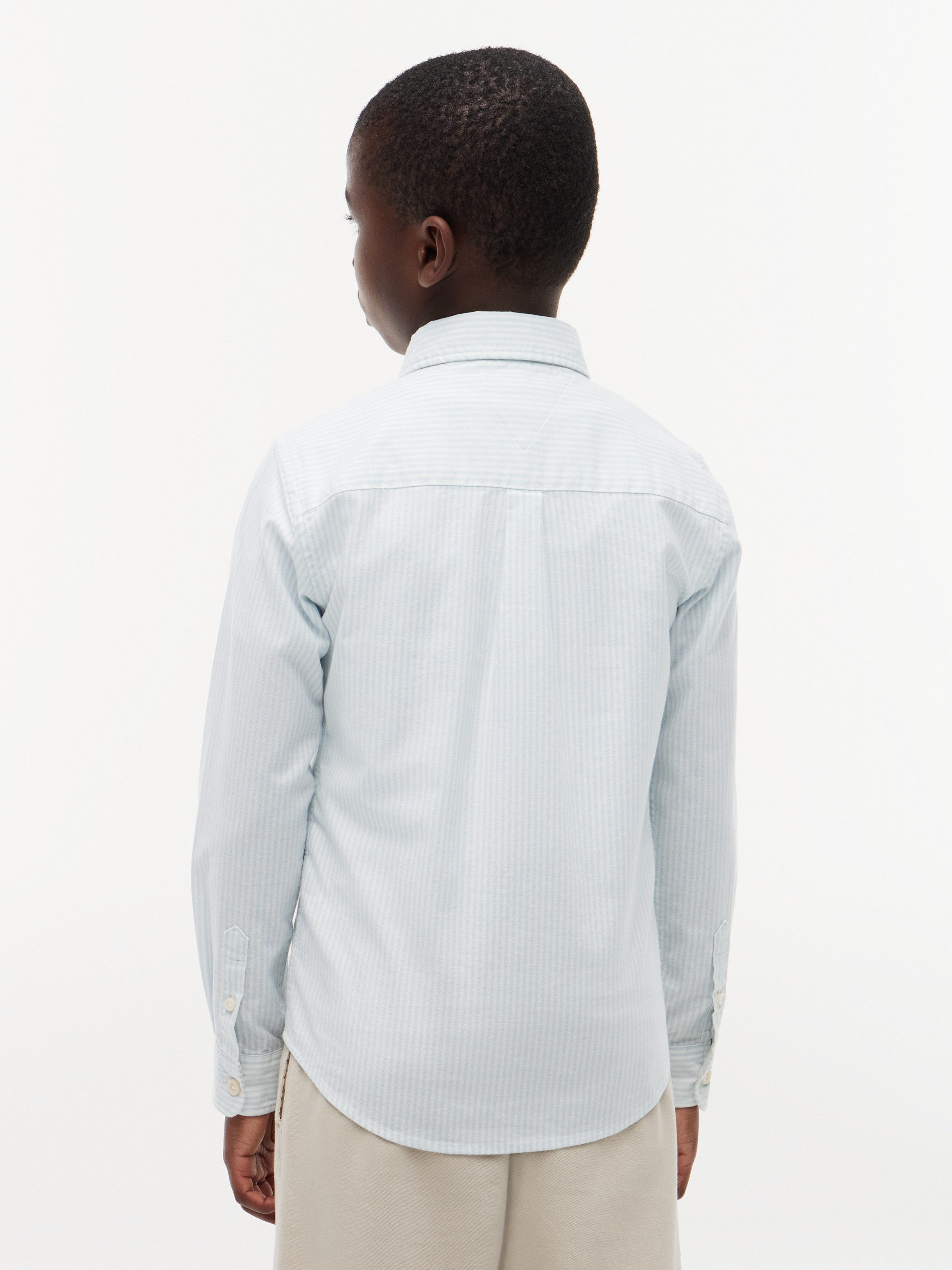 Tommy Hilfiger Langarmhemd Kinder bis 16 Jahre mit Button-Down-Kragen