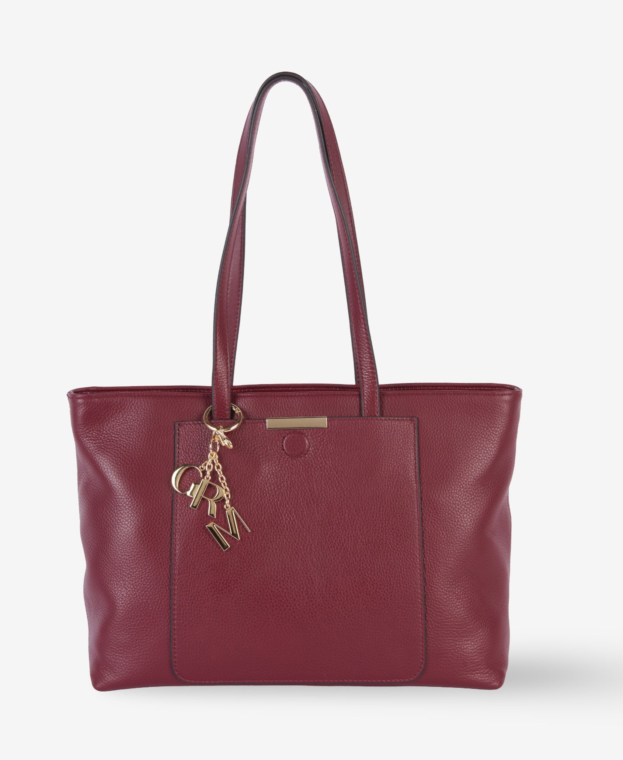 GLAMIRA Schultertasche DailyCompanion Burgunderrote Schultertasche (1-tlg), echt Leder
