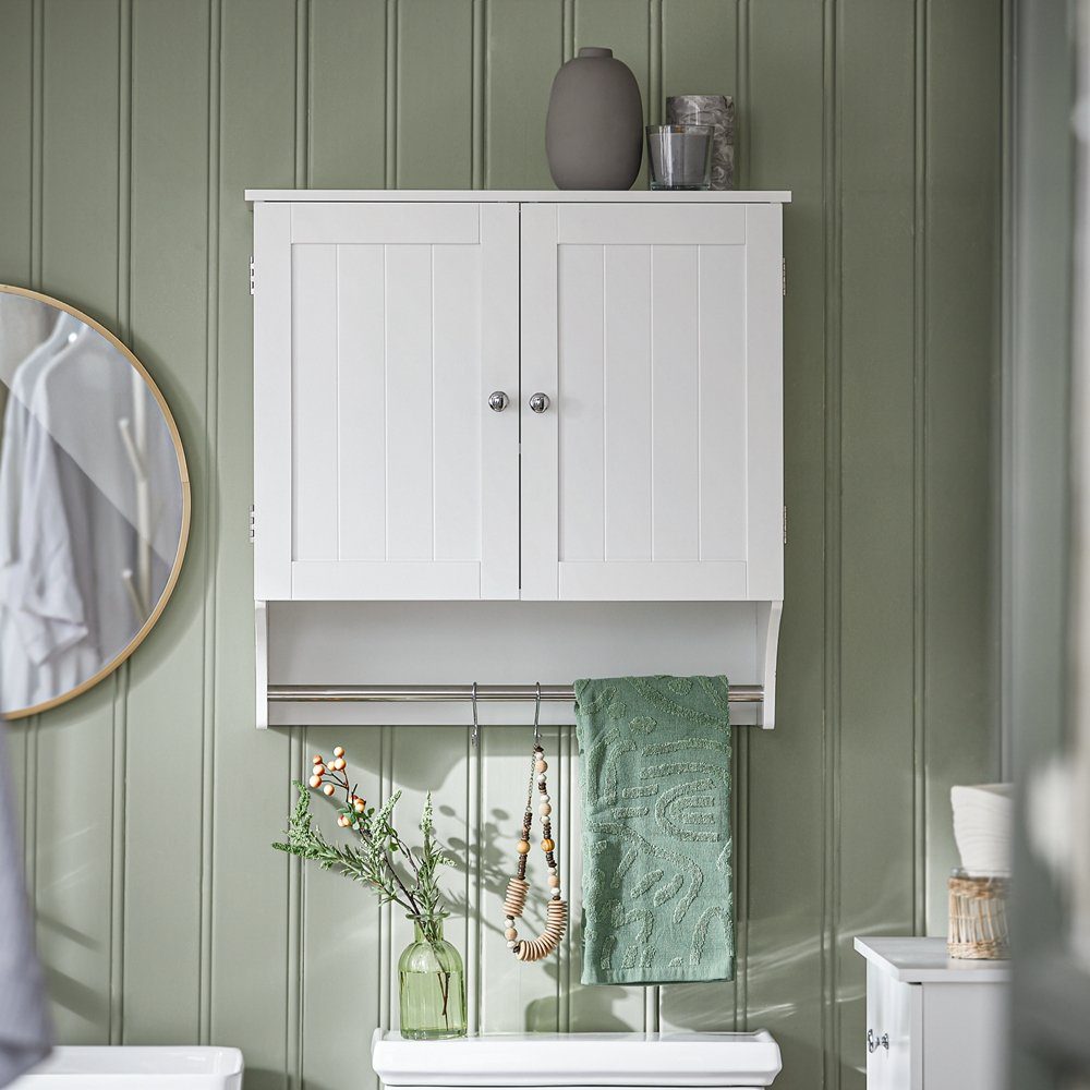 SoBuy Hängeschrank Badezimmerschrank Wandschrank Küchenschrank BZR84-W günstig online kaufen