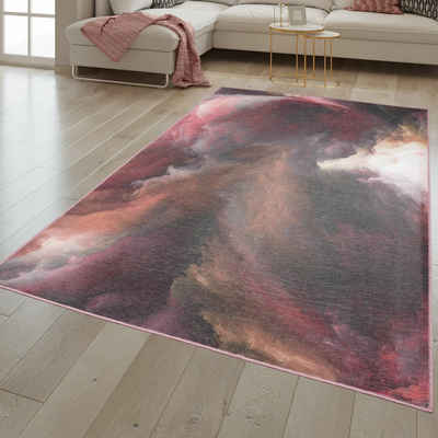 Teppich Wohnzimmer Teppich Esszimmer Waschbar, TT Home, Läufer, Höhe: 4 mm