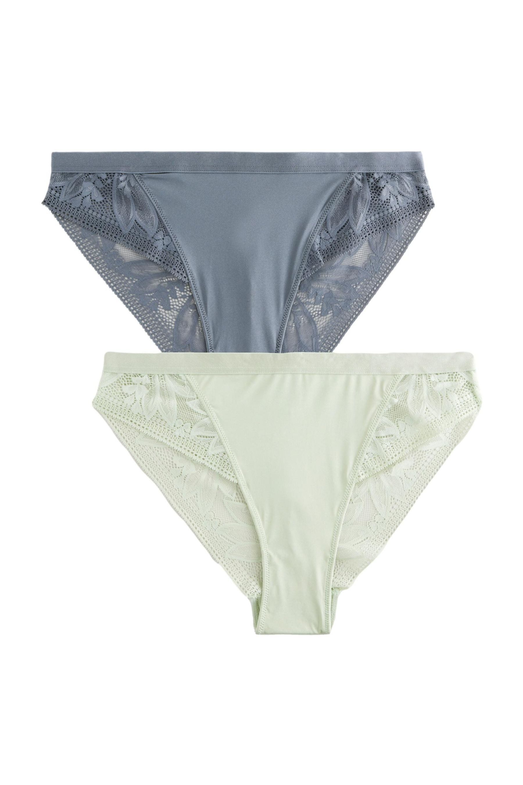 Slip 2er-Pack Rioslips aus Mikrofaser und Spitze