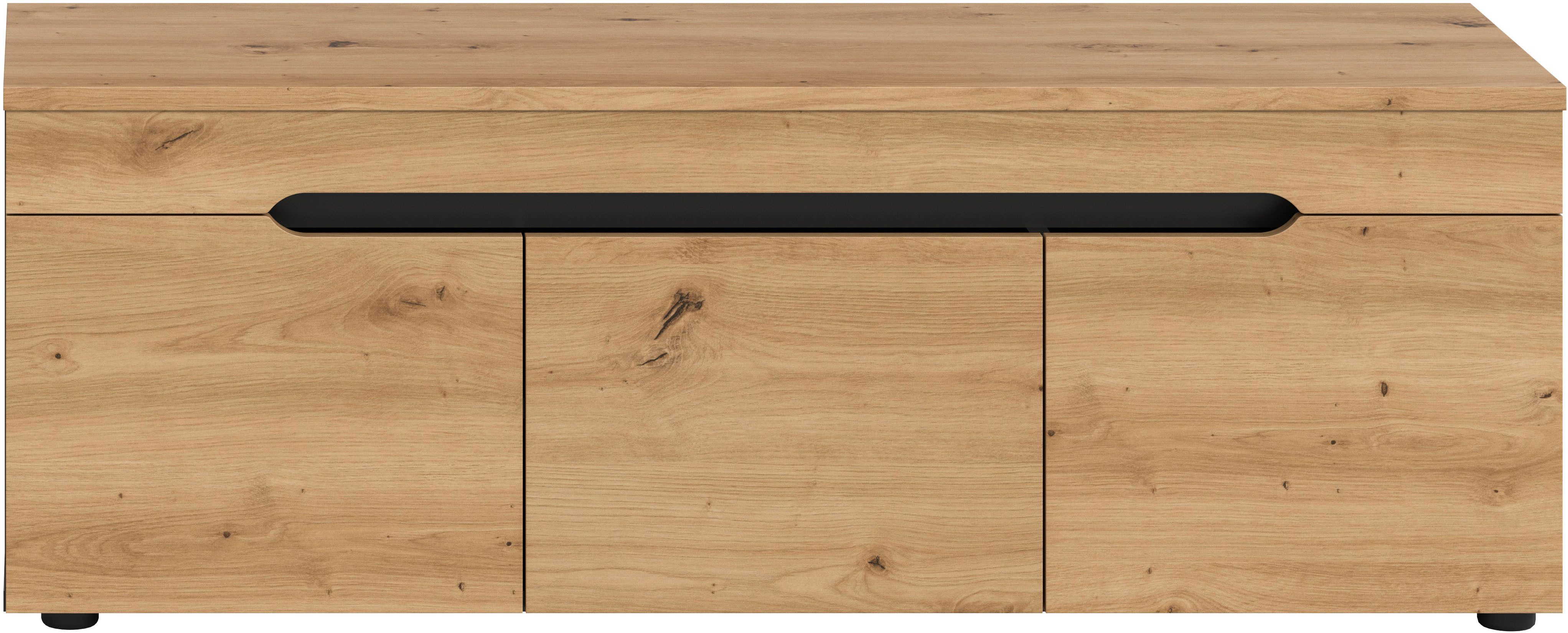 Home affaire Sitzbank REHAT, TOPSELLER!, Breite 120cm, 3 Türen, 4 Fächer (Platz für ca. 10 Schuhpaare), Garderobenbank, Flurbank, Dielenbank, Bank mit Stauraum, Bank