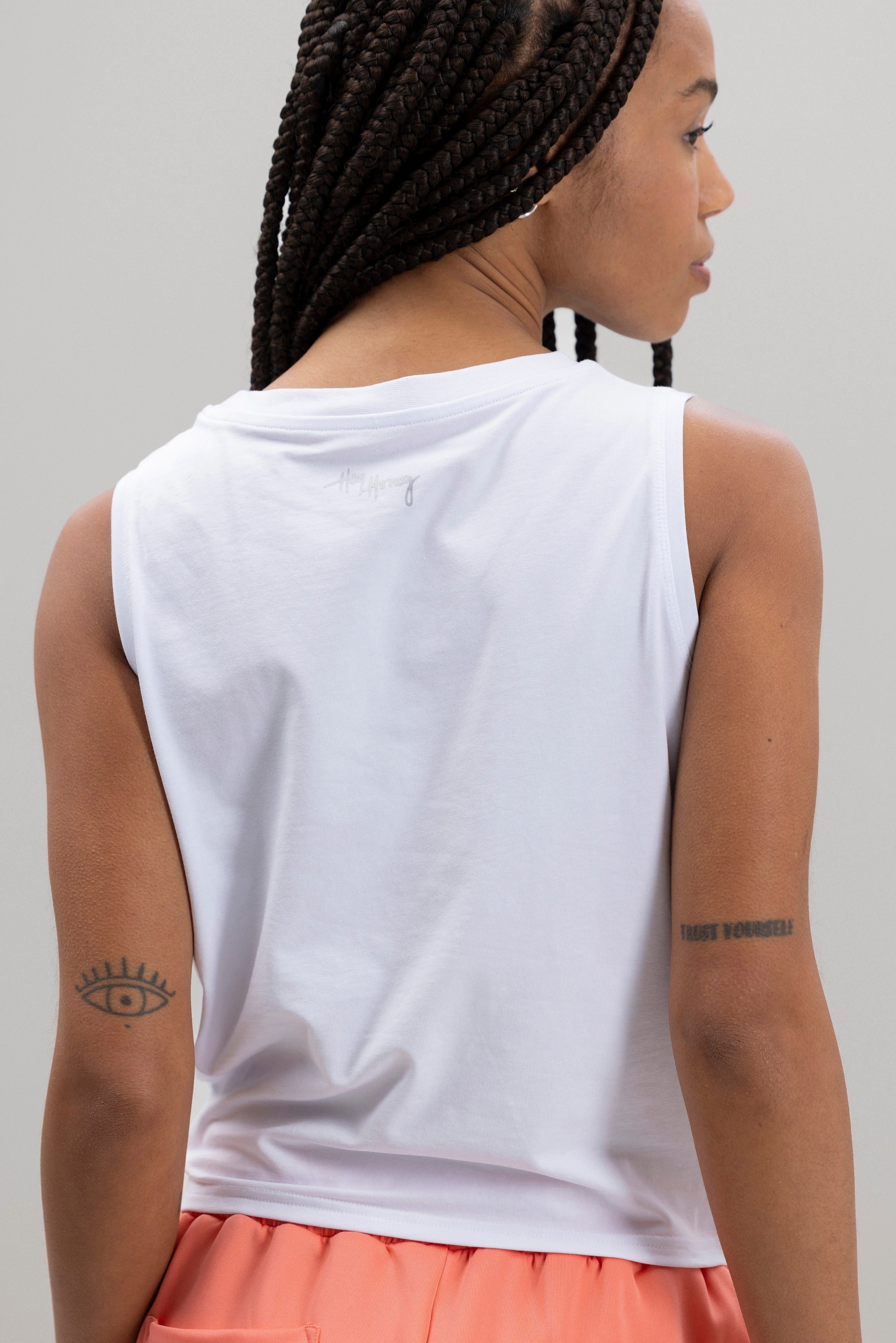 Hey Honey Crop-Top "Cropped Top White" günstig online kaufen