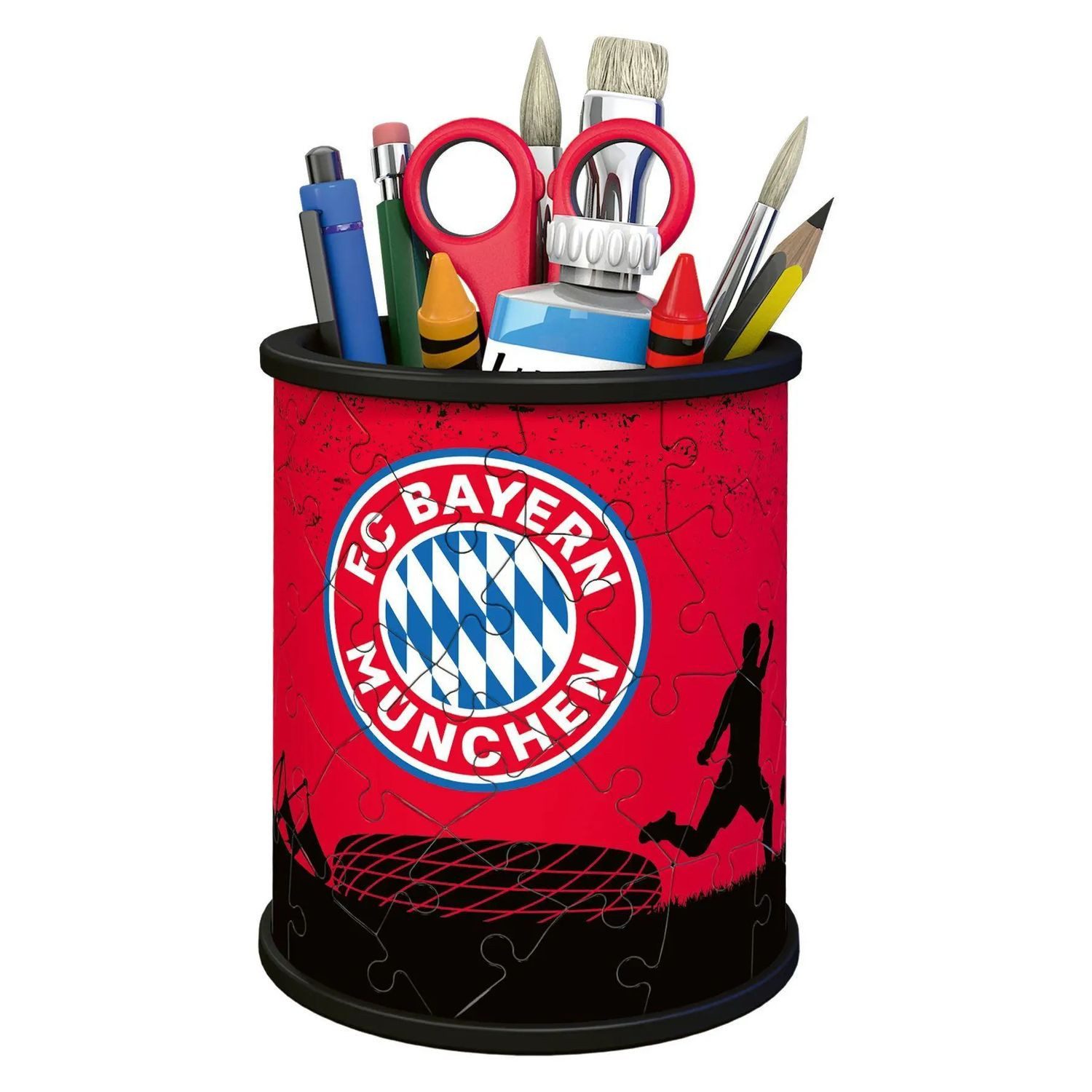 Ravensburger Puzzle Ravensburger 3D Puzzle 11215 - Utensilo FC Bayern - 54 Teile -..., 54 Puzzleteile