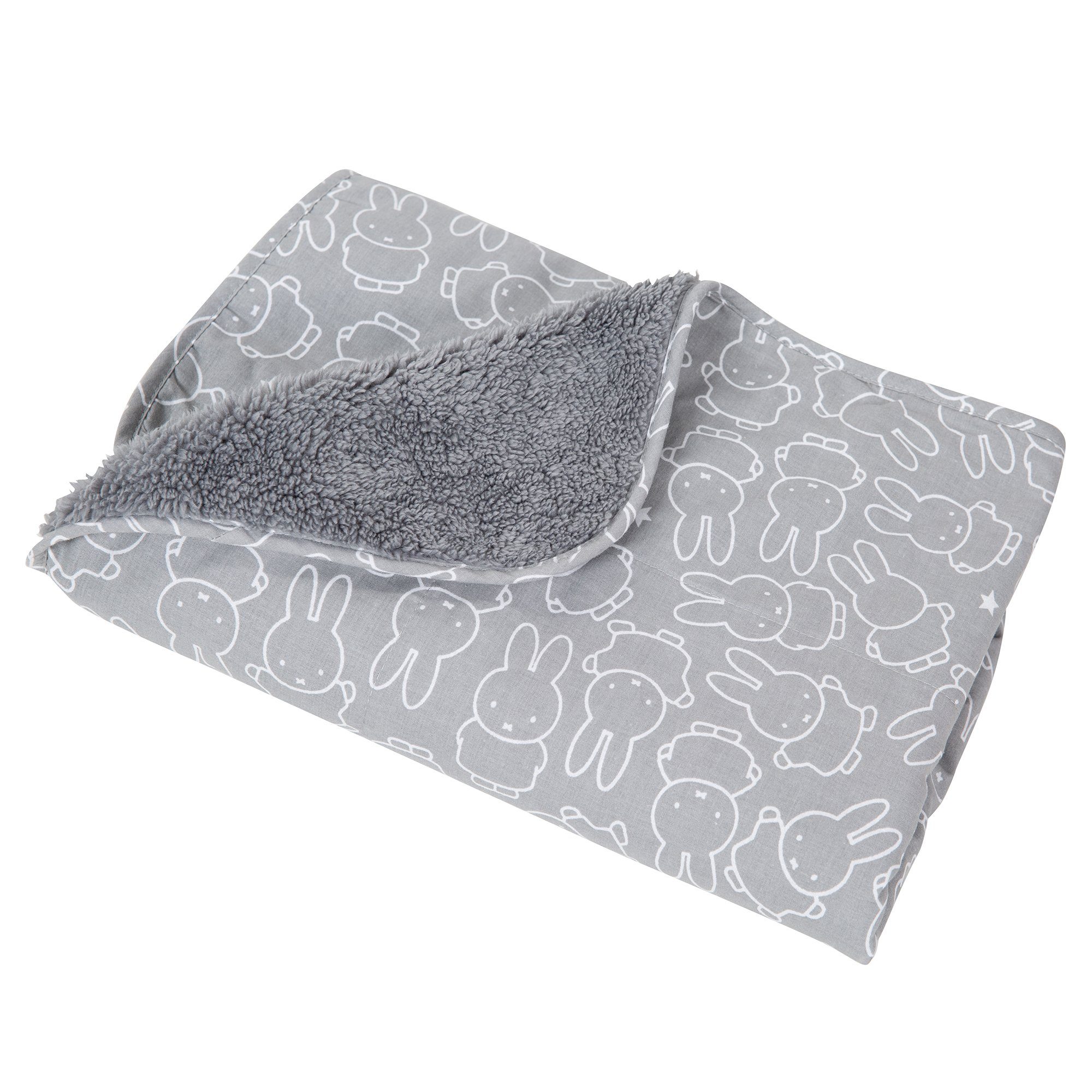 Babydecke verschiedenen grau flauschig in Motiven, roba®, & miffy® super warm weich,