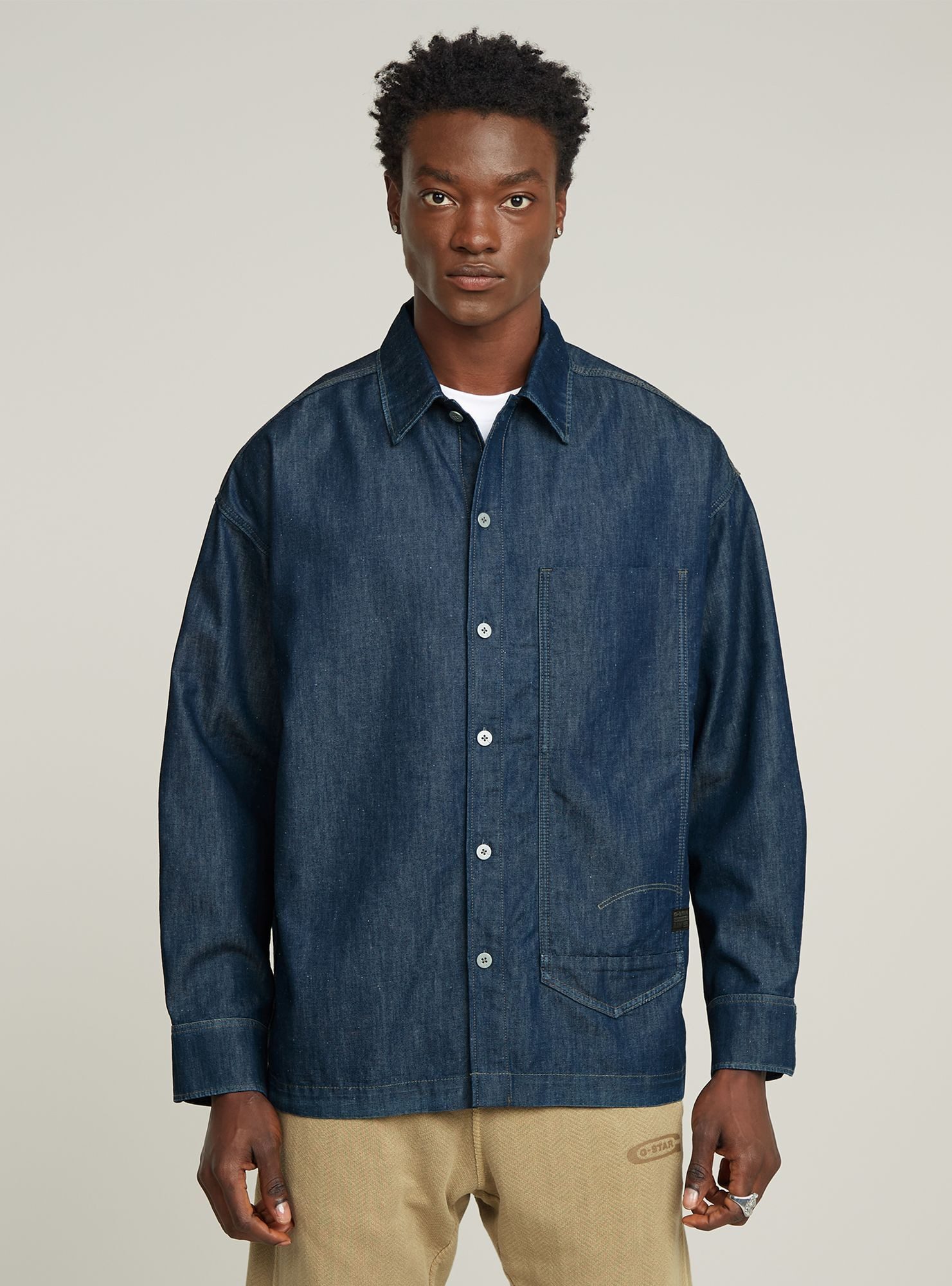 G-STAR Langarmshirt Long Pocket Boxy Fit Hemd