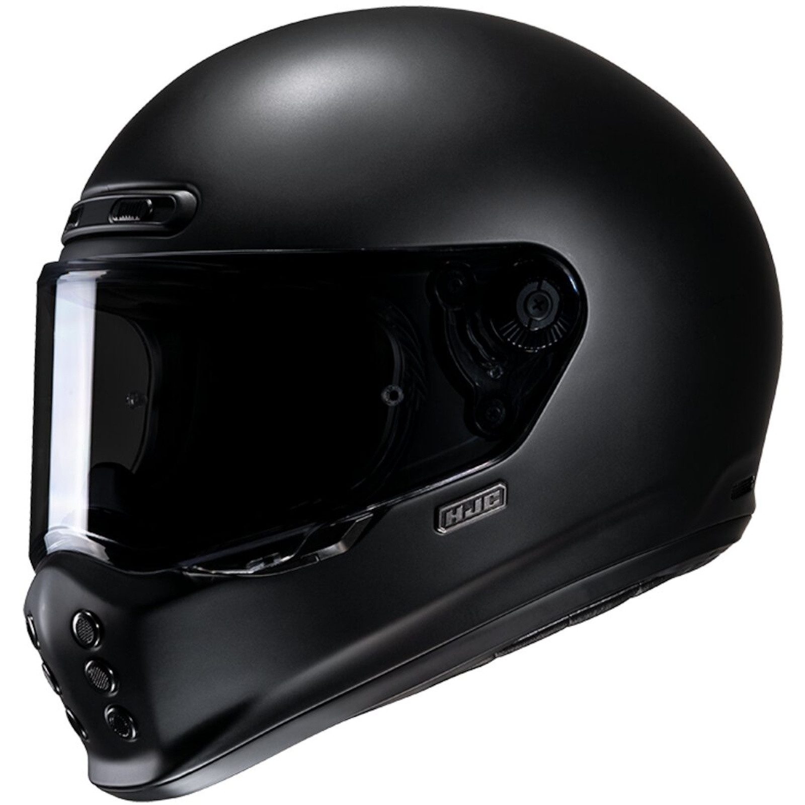 Motorradhelm HJC V10 Solid semi matt schwarz Integralhelm XXL