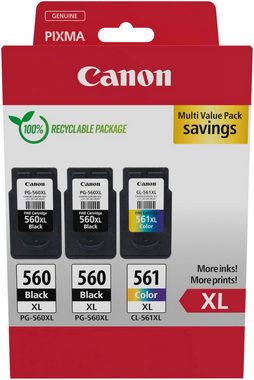 Canon PG-560XL x2/CL-561XL Triple Pack Tintenpatrone (Packung, 3-tlg)