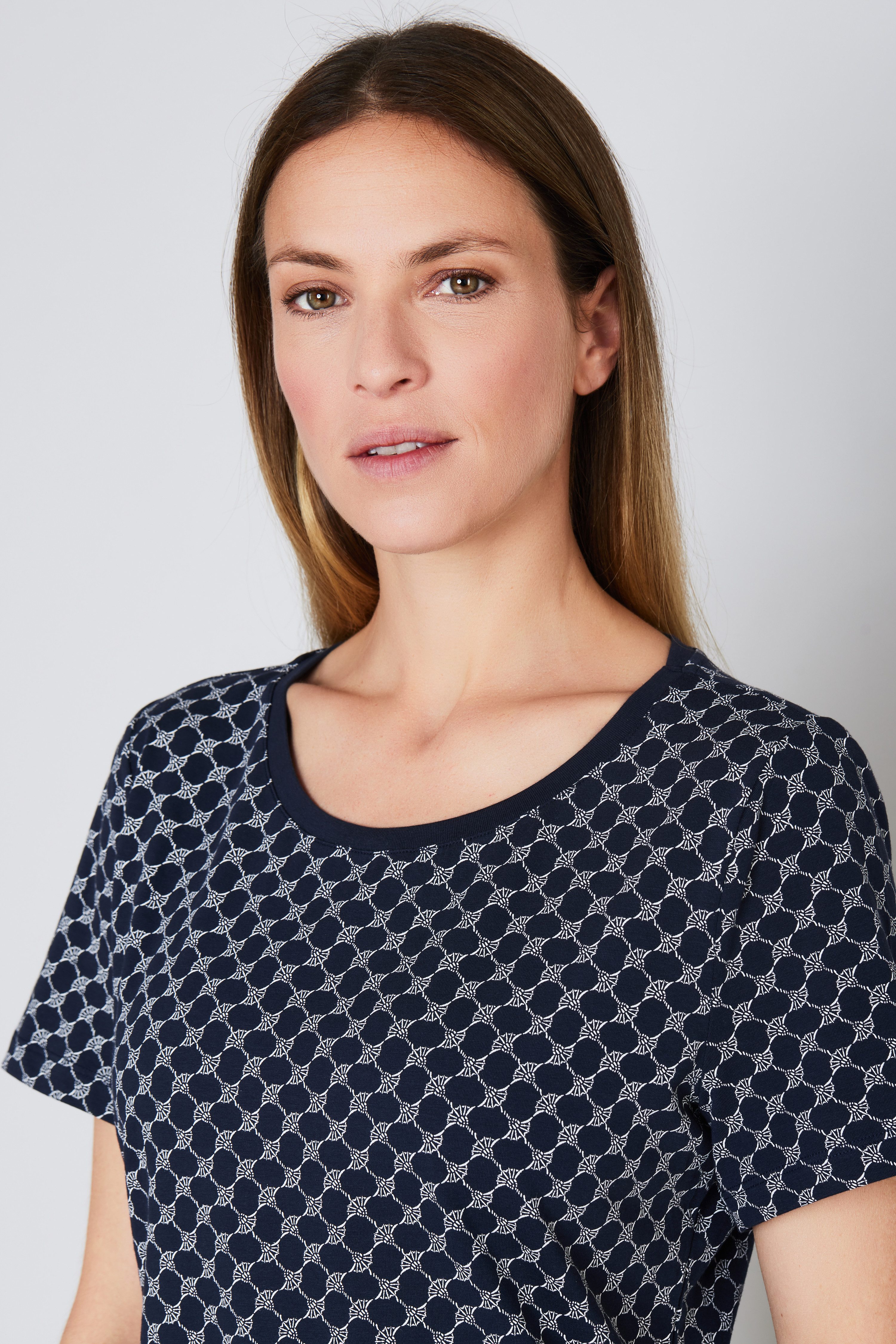 JOOP! Nachthemd Cosy mit Cornflower-Alloverprint