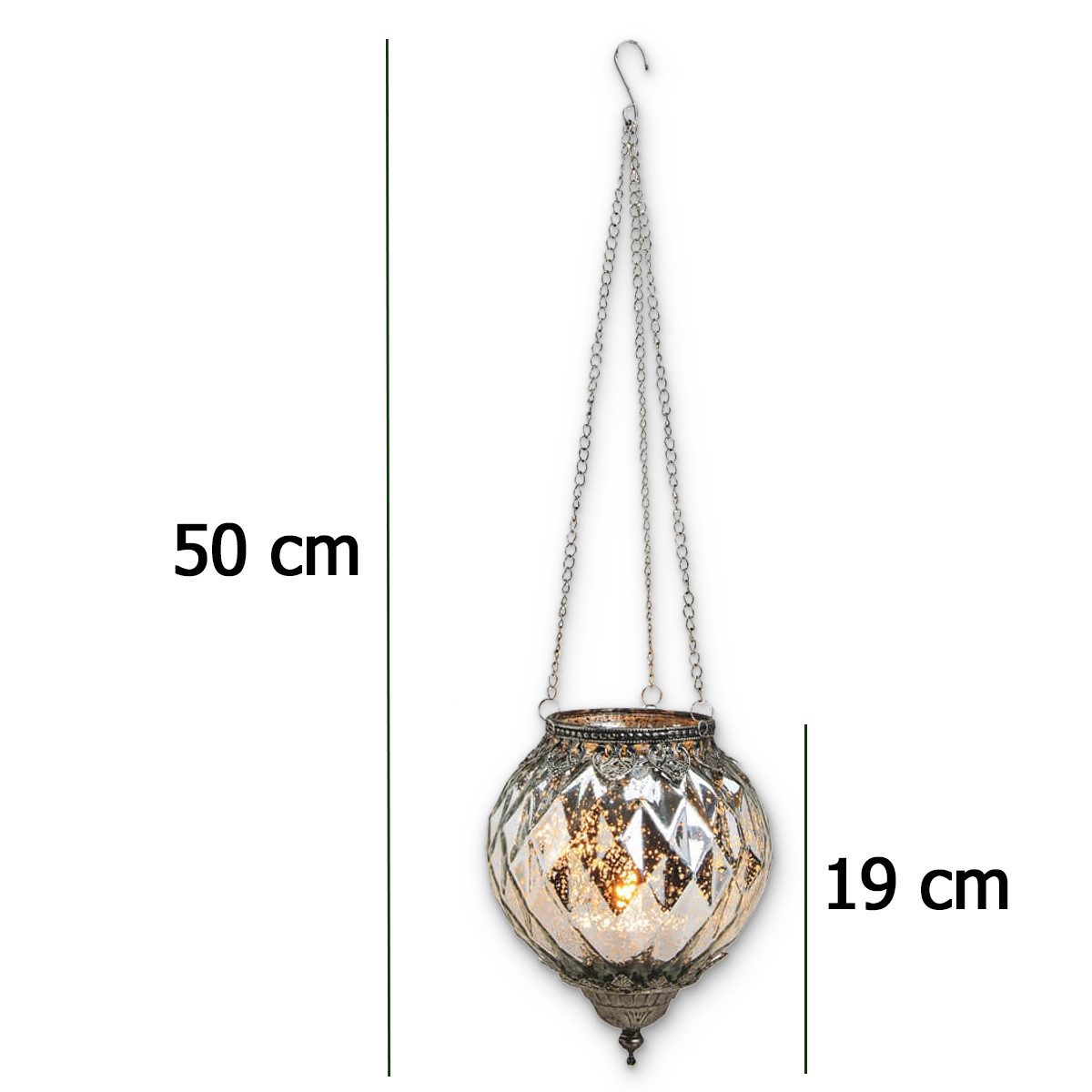 matches21 HOME & HOBBY Kerzenhalter Vintage Kerzenglas zum Hängen Windlicht günstig online kaufen