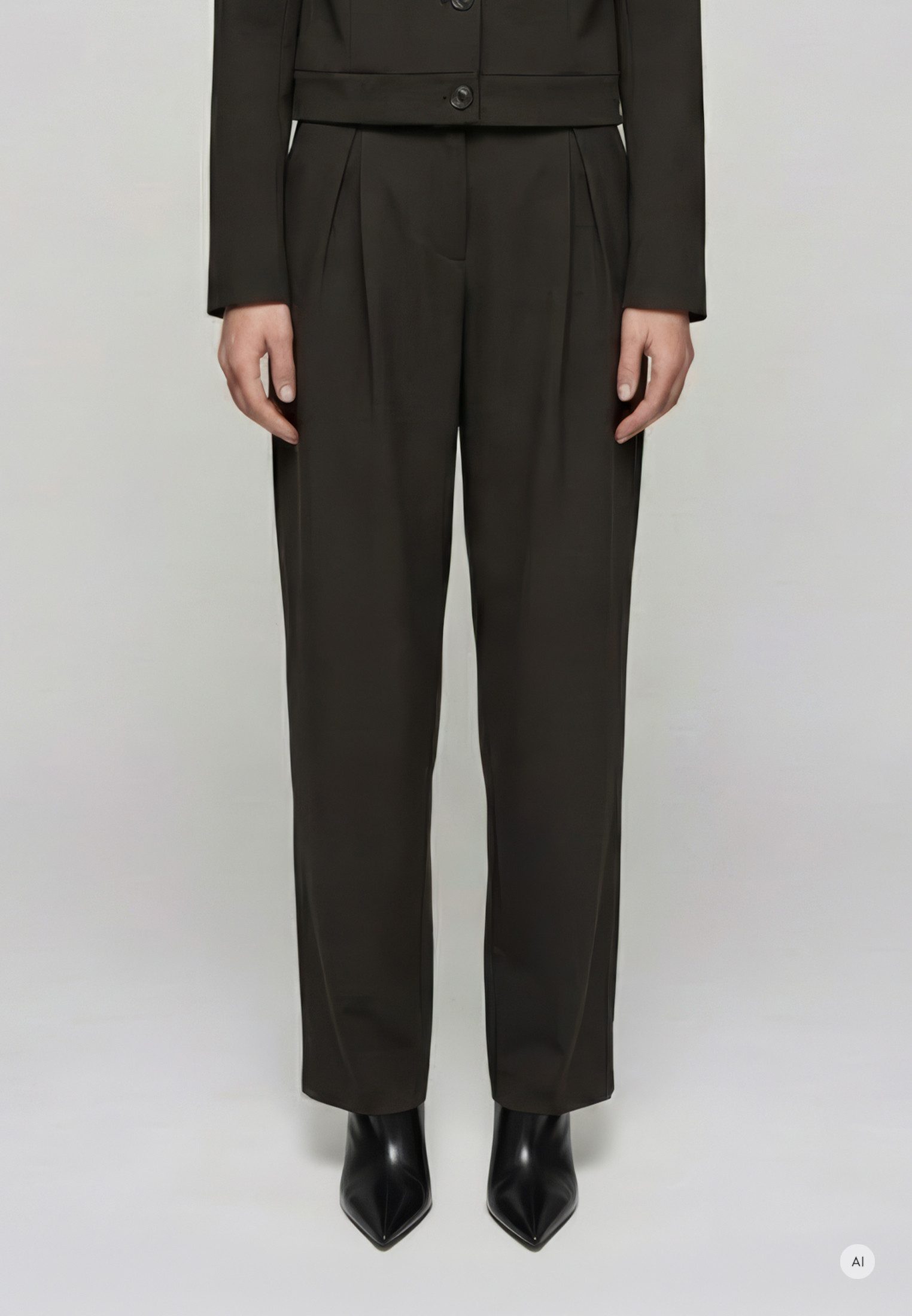 MARC AUREL Bundfaltenhose mit Bundfalten