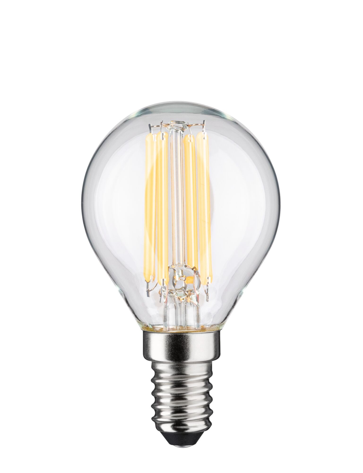 Paulmann LED-Leuchtmittel Eco-Line Tropfen 840lm 4W 3000K klar 230V, E14, 1 St., Warmweiß