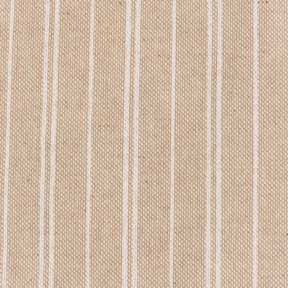 SCHÖNER LEBEN. Stoff Dekostoff Meterware Leinenlook Basic Stripe Streifen natur weiß 1,40m, atmungsaktiv