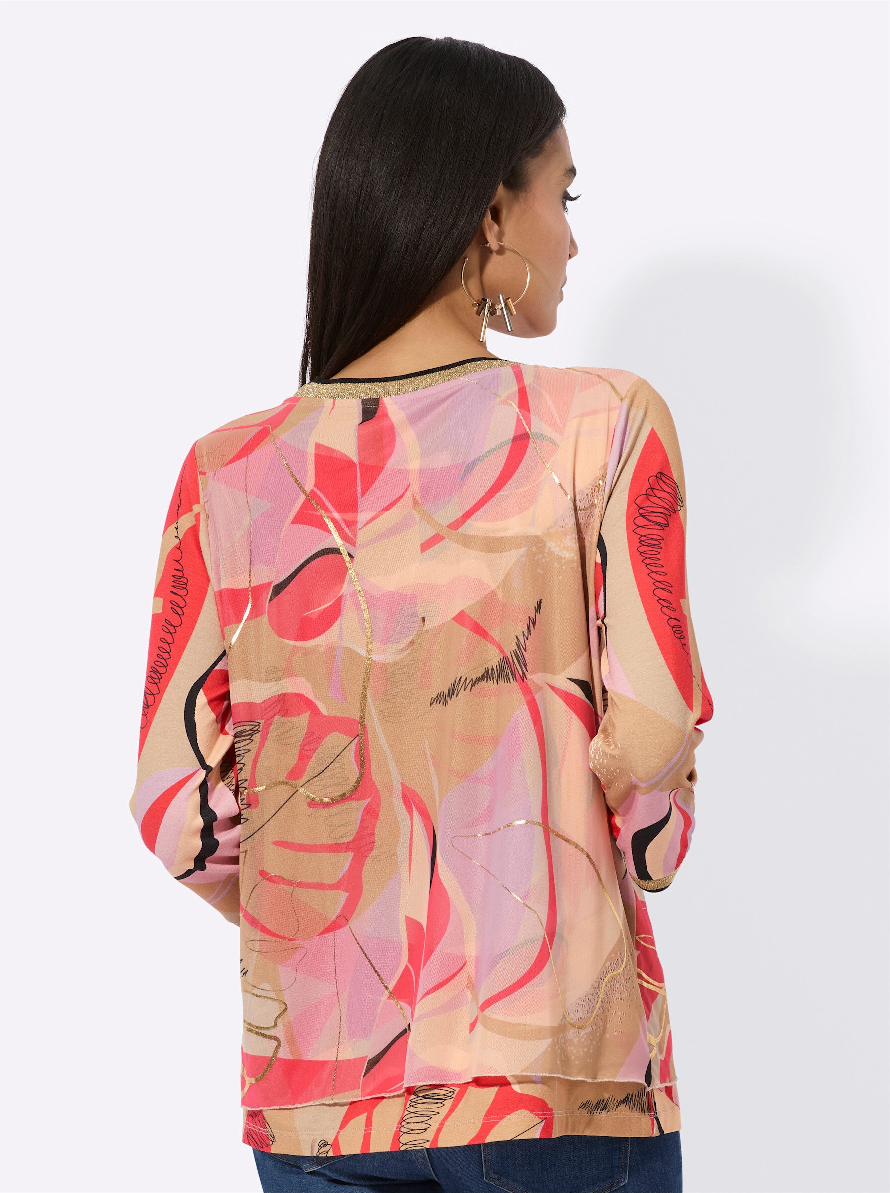 creation L Print-Shirt "Mesh-Shirt", (1 tlg.) günstig online kaufen