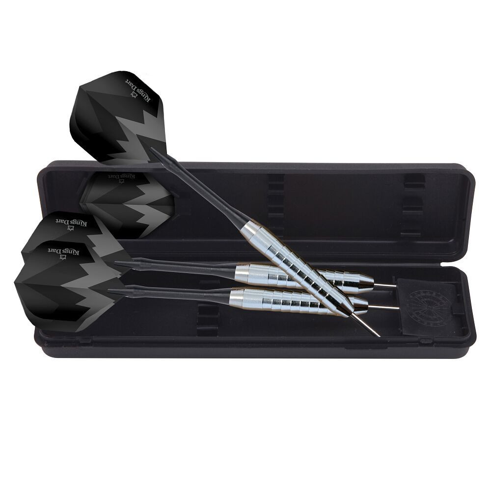 Kings Dart Dartpfeil Steeldarts Einsteiger, Set mit 3 robusten Anfänger-Dartpfeilen