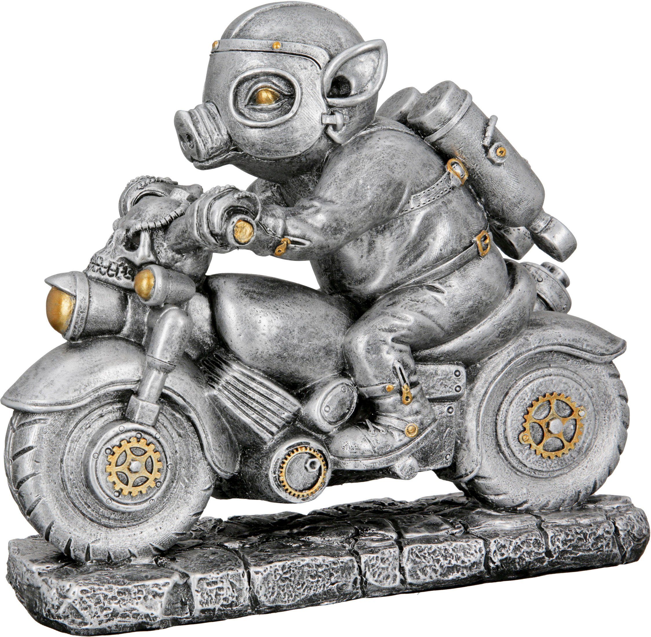 Casablanca by Gilde Tierfigur Skulptur Steampunk Motor-Pig (1 St) | Tierfiguren