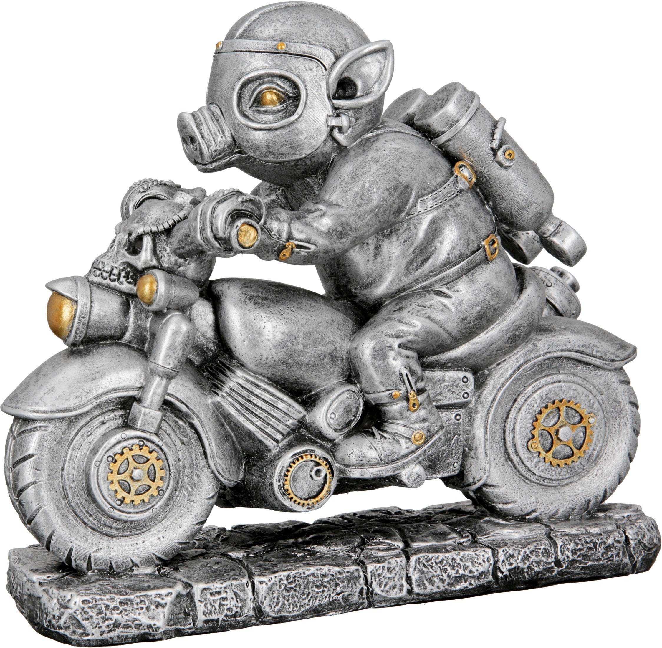 Tierfigur Skulpturen & Gilde Motor-Pig by Casablanca Figuren, Kategorie: Steampunk Skulptur St), (1 Statuen