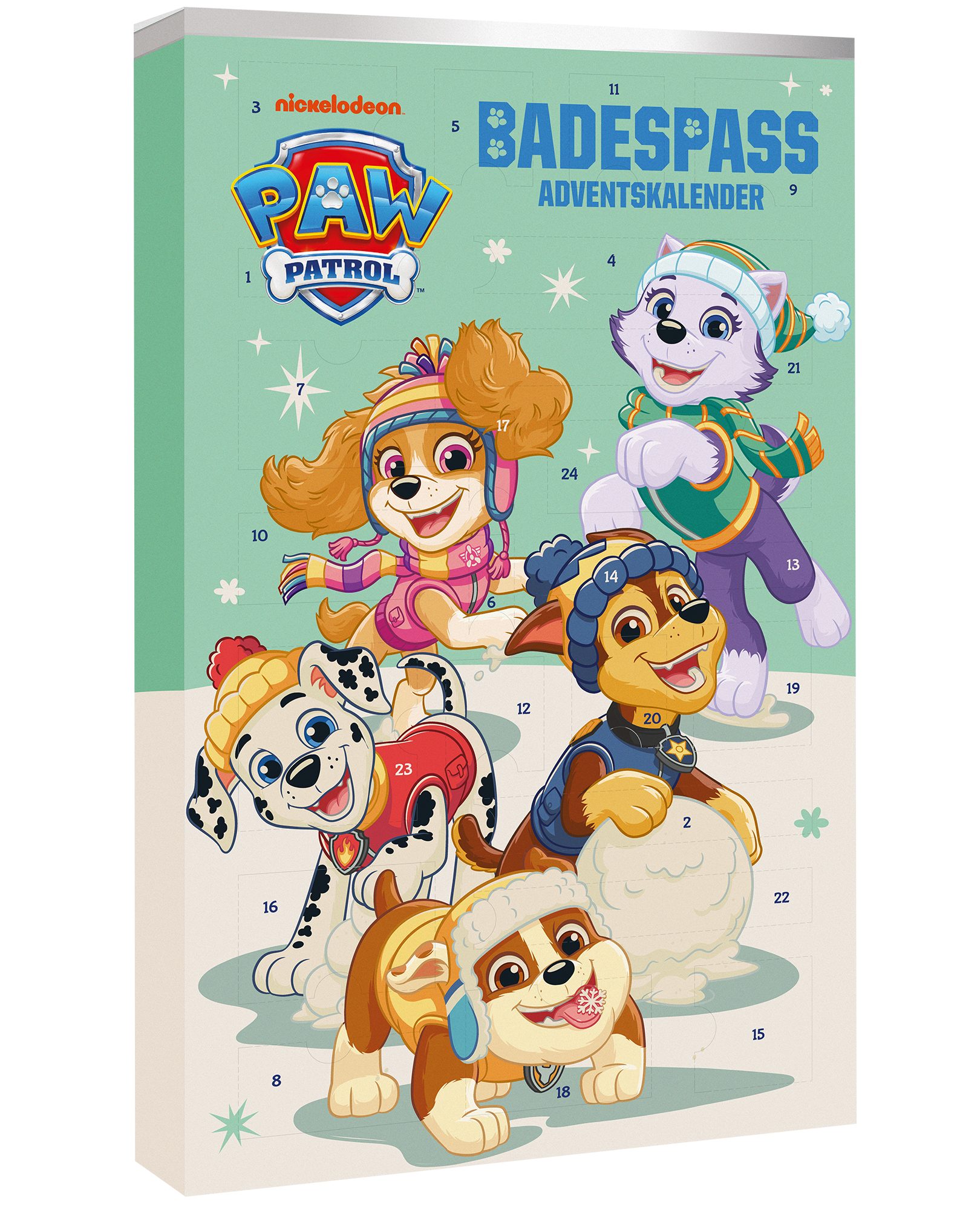 KTN Dr. Neuberger GmbH Kosmetik-Adventskalender PAW Patrol Badespaß Adventskalender 2026 (Set, 24-tlg), 24 Bade- und Pflegeüberraschungen für Kinder ab 3 Jahren