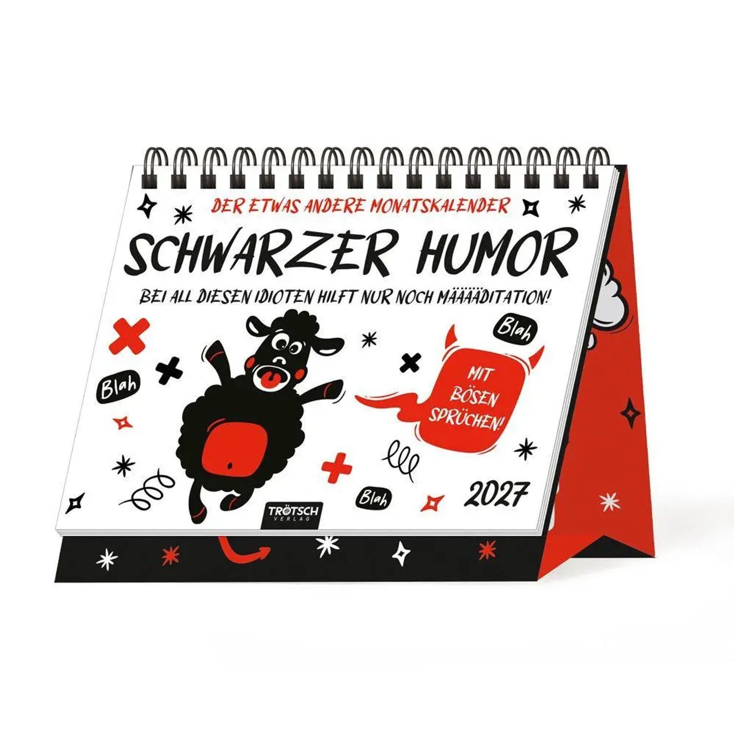 Trötsch Verlag Monatskalender TRÖTSCH - Aufstellkalender Schwarzer Humor 2027