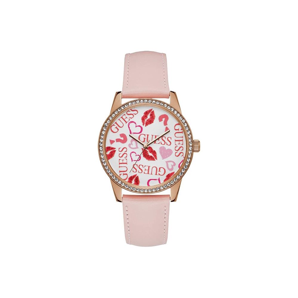 Quarzuhr Guess Smooch Analoguhr aus Edelstahl W1206L3