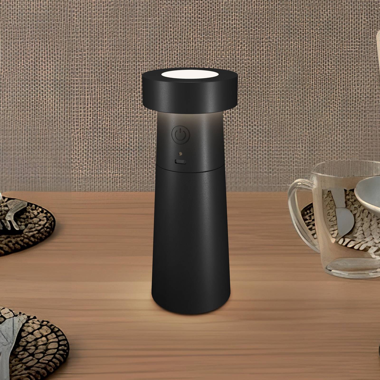 Lucande Tischleuchte Pepper, LED 1,2 W gesamt, warmweiß