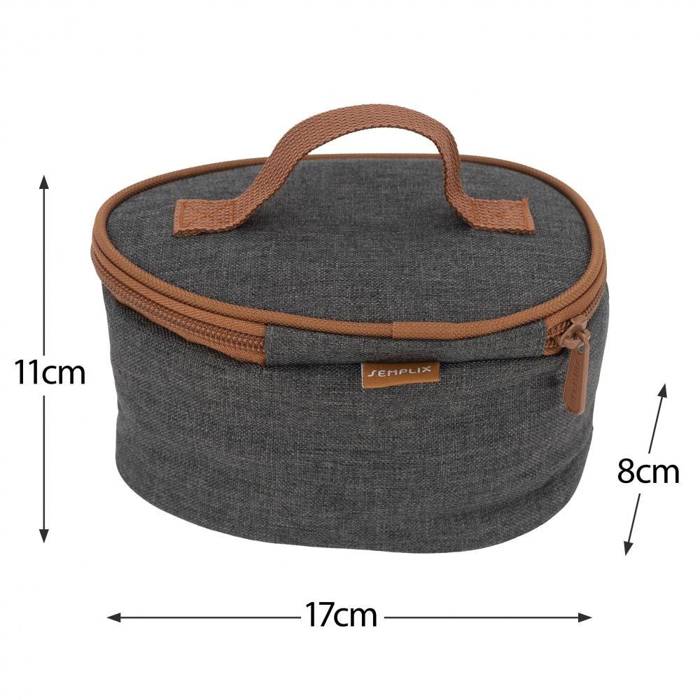 Semplix Dampfbügeleisen - Set Reisebügeleisen + Tasche + Silikonablage anthrazit/braun/grau, 343 W – Bild 4 von 5