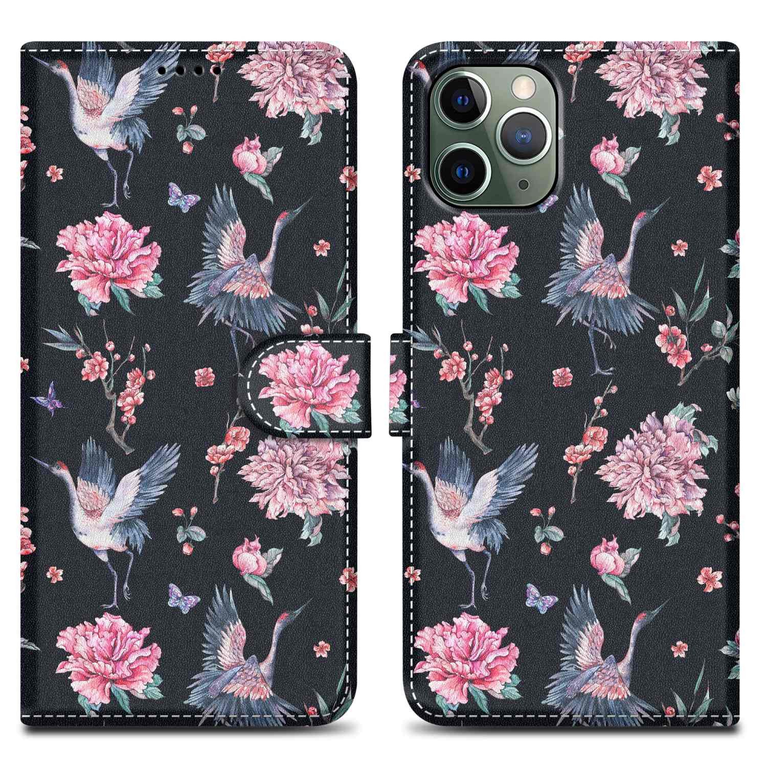 Cadorabo Handyhülle für iPhone 11 PRO Hülle Apple iPhone 11 PRO, Handy Schutzhülle - Hülle, Standfunktion, Kartenfach, Magnetverschluss